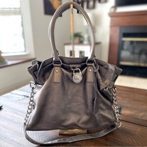 Michael Kors Silver Hobo Bag